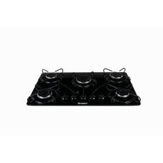Cooktop a Gás Braslar Pop 5 Bocas Acendimento Automático Preto Bivolt