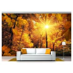 Papel De Parede Floresta Natureza Árvores 3D 3M² Xna158 - Você Decora