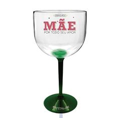 Taça Gin Bicolor Verde Personalizada para Dia das Mães - Seu Amor