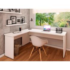 Mesa De Canto Em L Para Escritório 1.20x1.50 Tampo 30mm NetMobil