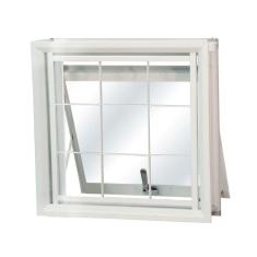 Janela de Aço Maxim-Ar 50x50cm com Grade Minas Sul MGM Branco