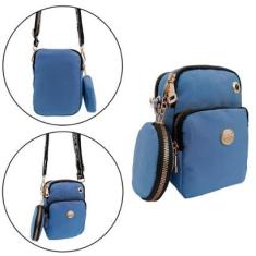 BOLSA MINI BAG TRANSVERSAL MAIS PORTA MOEDA-Unissex
