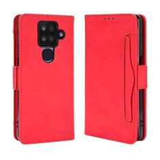 Capa com compartimento para cartão para Sharp Aquos Sense 4 Plus, capa flip de couro para Sharp Aquos Sense 4 Plus, capa magnética retrô para celular, capa carteira com compartimentos para cartões