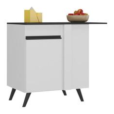 Balcão Cozinha de Canto 1 Porta Veneza Multimóveis MP3743.964 Branco/P