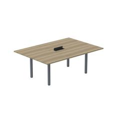 Mesa Reunião 200cm X 120cm Mrcpb2012 Noce Naturalle-grafito