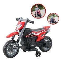 Mini Moto Cross Infantil Elétrica 6V Recarregável Triciclo Criança Ver