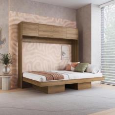 Cama Casal Articulável Horizontal com Portas 140 Hanover - Art in Móve