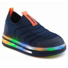 Tenis Infantil Novope 72001016 Com Led Meninos-Masculino