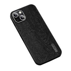 PuRoxx Capa de couro para iPhone 15 Pro Max/15 Pro/15 Plus/15, capa de telefone fina e leve TPU à prova de choque, proteção de lente com tudo incluído, preto, 15