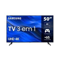 Smart TV 50&quot; UHD 4K Samsung UN50CU7700GXZD Crystal 4K, Samsung Gaming Hub, Alexa Built In