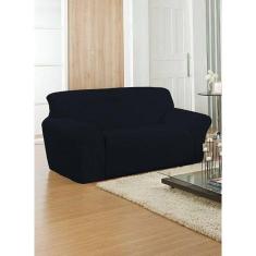 Capa Sofá Belíssima 2 Lugares Preto BelCapas