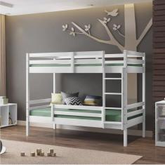 Beliche Teen Play com Grade de Proteção Madeira Maciça Casatema