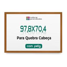 Moldura 97,8x70,4 para Quebra Cabeça Grow Puzzle 2000 Peças com Proteção Petg (Caramelo)