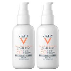 Vichy UV-Age Daily Kit com 2 Unidades – Protetor Solar Facial FPS60 Kit-Unissex