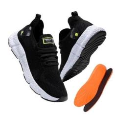 Tênis Masculino Esportivo Caminhada Academia Ginástica Com Palmilha Gel-Masculino