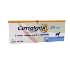 Cimalgex 30Mg 8 Comprimidos Vetoquinol Para Cães