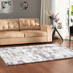 Tapete Felpudo Classic Casa Dona Cinza 100cm x 150cm