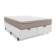Cama Box Baú Herval Queen Lucca, 73x158x198 cm, Molas Ensacadas