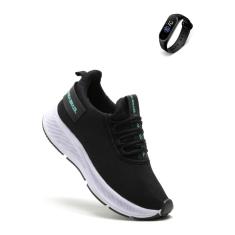 Kit Tênis Feminino Esportivo super leve + relógio Amanda Brazil-Unissex