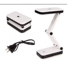 Luminária Portátil Abajur Mesa 24 Led Dobrável Recarregável