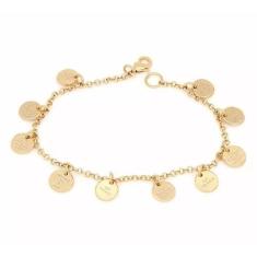 Pulseira Religiosa Dez Mandamentos Folheado Ouro 18k - Milena Folheado
