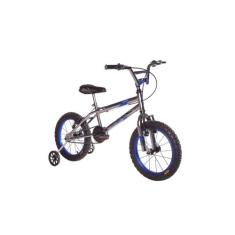 Bicicleta Aro 16 Cromada Com Rodinhas E Freios V-brake Infantil  - DNZ