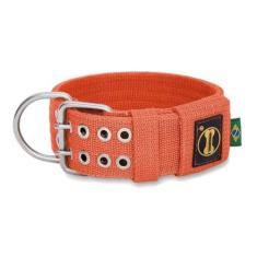 Coleira Cachorro Grande Forte Coleira Amorosso Cor Laranja, G