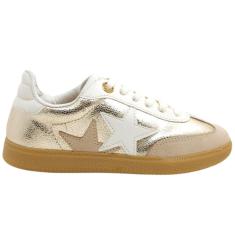 Tênis Feminino Casual Básico Dia a Dia Passeio Trabalho Metalizado Ultra Conforto Ramarim 2462203