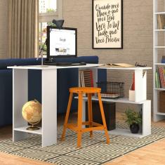 Escrivaninha Tampo Giratório Nova Mobile Branco