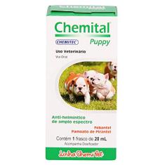 CHEMITEC Vermífugo Puppy 20ml para Cachorros de Pequeno Porte