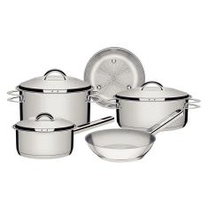 Jogo De Panelas Fundo Triplo Tramontina Solar 65510780 Inox