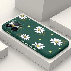 LEECG Capa para iPhone 14 Pro Max Astronauta Borboleta Padrão Flor Macio Anti-Riscos Forro de Microfibra Interior Capa de Telemóvel Anti-Impressão Digital Slim Fit Silicone Macio 14 Pro Max - Verde
