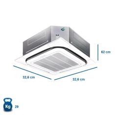 Ar condicionado Cassete Daikin SkyAir 36000 Btus Quente e Frio 220v