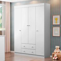 guarda-roupa infantil helena 4 pt 2 gv branco