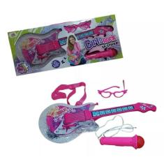Guitarra Musical Infantil Girls Rock Com Óculos E Microfone - Toy King