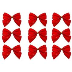 Kit com 8, 12 ou 24 Lacinhos Decorar Laço de Natal Enfeites  - Goal Ar