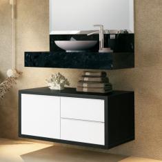 Gabinete para Banheiro Suspenso 80cm Pró Grafen Branco