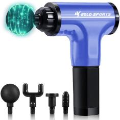 Massageador Elétrico Pistola Gold Sports ProII Corporal Relaxante Fit,