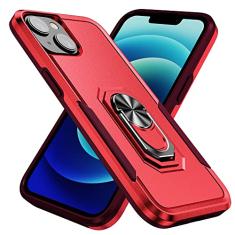 SORAKA Capa para iPhone 15 com anel de apoio para os pés Capa rígida de PC Capa de TPU macio para amortecedores Capa iPhone 15 Capa robusta