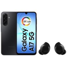 Smartphone Samsung Galaxy A17 256GB 5G - 4GB RAM Preto + Fone de Ouvid