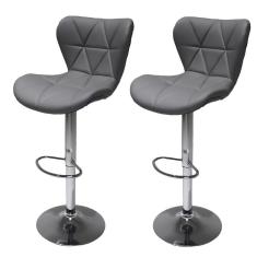 Kit 2 Banquetas Giratórias Formiga Cinza