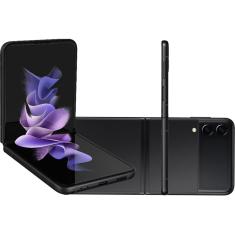 Smartphone Samsung Galaxy Z Flip3 128GB 5G Wi-Fi Tela 6,7'' Dual Chip 8GB RAM Câmera Dupla + Selfie 10MP - Preto