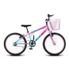 Bicicleta Infantil Feminina Aro 20 KOG Alumínio Com Cestinha