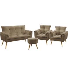 Namoradeira e 2 Poltronas Beta com Puff Solar Sued Aradecor