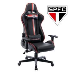 Cadeira Gamer Tricolor Paulista Espresso Móveis Preto/Vermelho