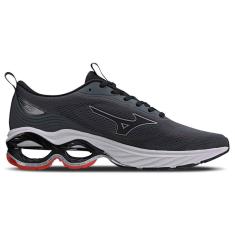 Tênis Mizuno Wave Frontier 15 - Masculino - Cinza-Vermelho