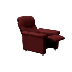 Poltrona Do Papai Reclinável Virtus - Veludo Vinho