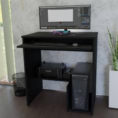Escrivaninha Computador 690x420 Suporte CPU E Impressora Preto