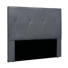 Cabeceira Cama Box King 195 Cm Aquilla Veludo S04 - D`rossi Cor Cinza