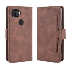 Capa com compartimento para cartão para ZTE A1 ZTG01, capa flip carteira de couro para ZTE A1 ZTG01, capa magnética retrô, capa de telefone carteira com compartimentos para cartão